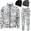 Spanoous Retro 90s 80s outfit for men dollar sweatsuits track