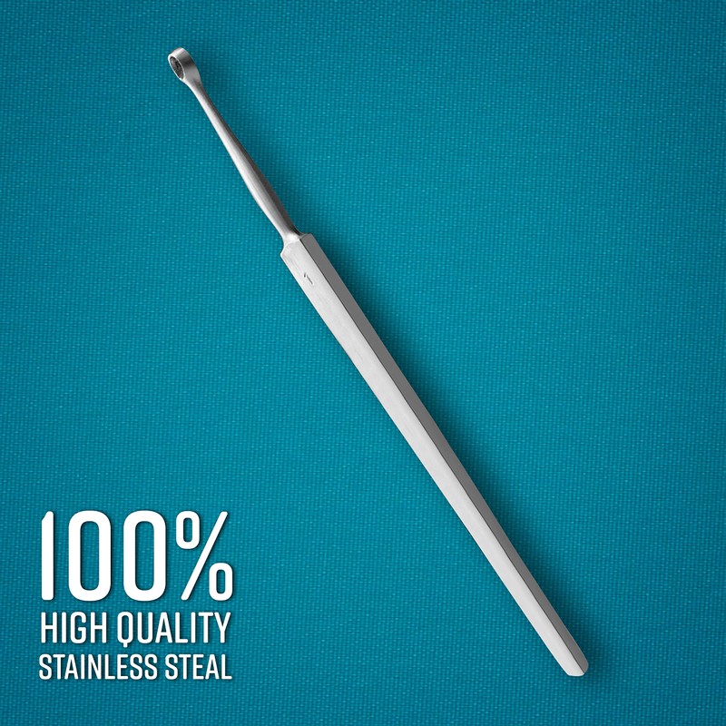 DEXSUR Fox Dermal Curette 1 mm Round Dermatology Scrape Instruments