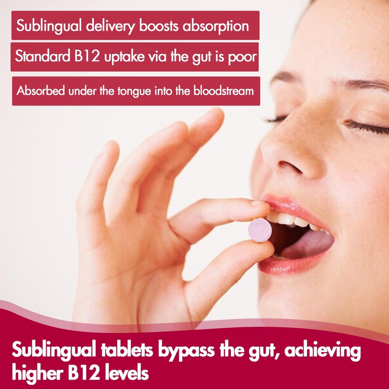 B12 Vitamins 10,000 mcg, Methylated Vitamin B12 Sublingual - Energy