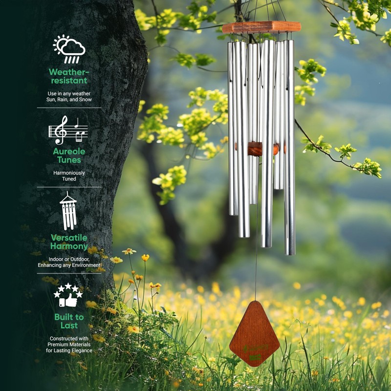 Nature’s Melody Premiere Grande Tunes Wind Chimes – Outdoor Windchime