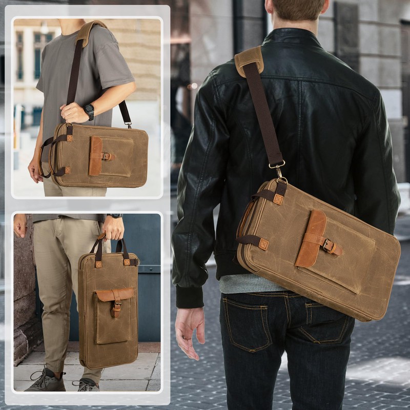 Damero Drumstick Bags Holds Approximately 12 Pairs Wax Canvas with