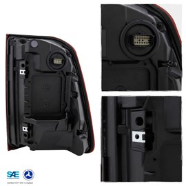 AKKON - Fit 2019-2024 Dodge Ram 1500 Rebel (Non Blind Spot Sensor) LED Tail Light OE Style Black Red Driver Lamp Replacement