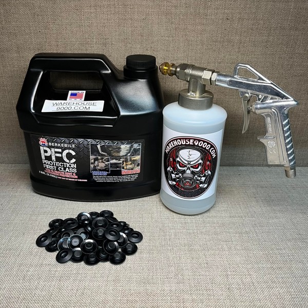 Gallon PFC Amber, Pro Undercoating Spray Gun, 1 White Quart