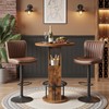MAHANCRIS Round Bar Table, 35.6" H Bistro Pub Table with