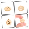 Gadpiparty 100pcs Pumpkin Shape Wooden Buttons DIY Decorative Clothes Buttons