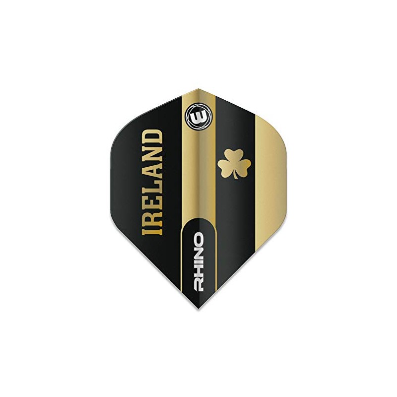 WINMAU Rhino Ireland Black and Gold Flights - 1 Set