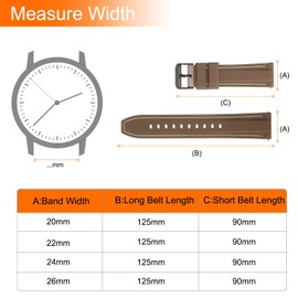 HARFINGTON Silicone Watch Bands 22mm Width Soft Quick Release Rubber Watch Bands with Black Tone Buckle for Men Women, Dark Brown