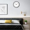 Foxtop 24 Hour Wall Clock Battery Operated Round Analog Wall