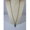fashion necklace Cross Necklace AB Rhinestone Long Costume Jewelry Goth