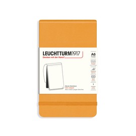 LEUCHTTURM1917 368164 Pocket Notepad (A6), Hardcover, 184 Numbered Pages, Rising Sun, Blank
