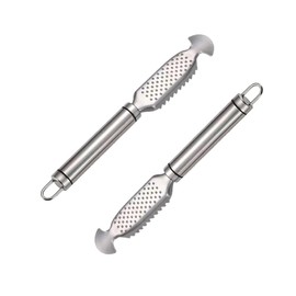 2 Pack New Fish Scales Scraping Tool, Fish scaler,Multifunction Stainless Steel Fish Scaler Remover,Household Market Restaurant Fish Scale Remover, Fish Descaling Device, Serrated