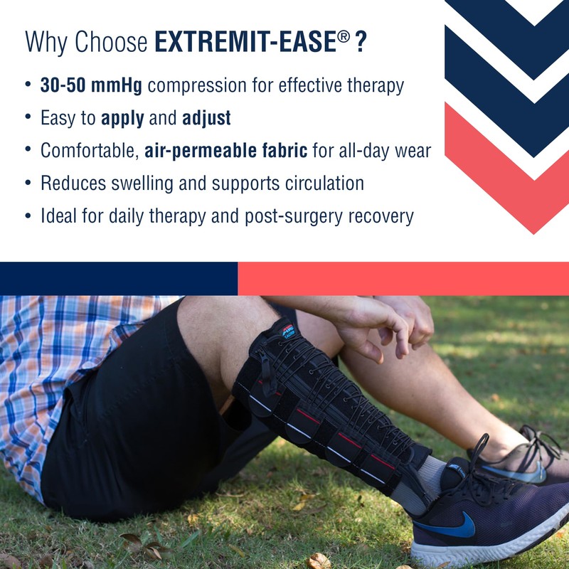 EXTREMIT-EASE Compression Garment 30-50 mmHg Lower Leg Compression Wrap -
