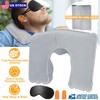 Edge by Body Code Inflatable Travel Pillow, U-Shaped Neck Support