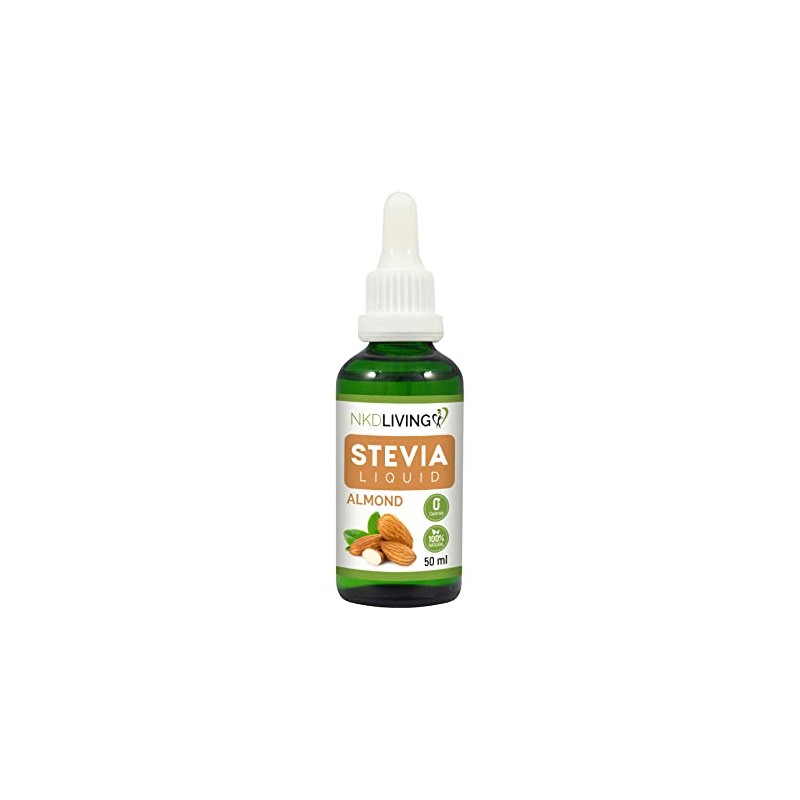 NKD Living Pure Stevia Liquid Drops 50ml (Almond)
