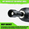 SUNHZMCKP 39Pcs Magnetic Nut Driver Set for Impact Drill, Metric