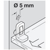 12 pcs x Hafele Glass Shelf Supports Pegs for 6mm