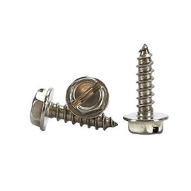 #6 X 1/2" Stainless Steel Hex Washer Head w/Slot Sheetmetal Screw (3/8" to 1" in Listing) 100 pcs Sheet Metal Screws (#6x1/2 INCH)