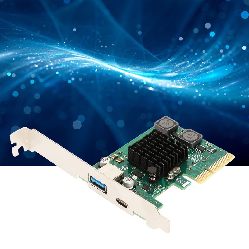 PCIE to USB 3.1 Expansion Card Self Powered 2 Ports