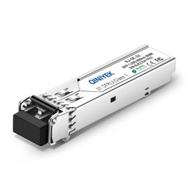 QINIYEK 1.25G Multimode SFP Module, 1000Base-SX SFP to LC Fiber Transceiver for Ubiquiti UF-MM-1G, Supermicro, Netgear (MMF 850nm, 550m, DDM)