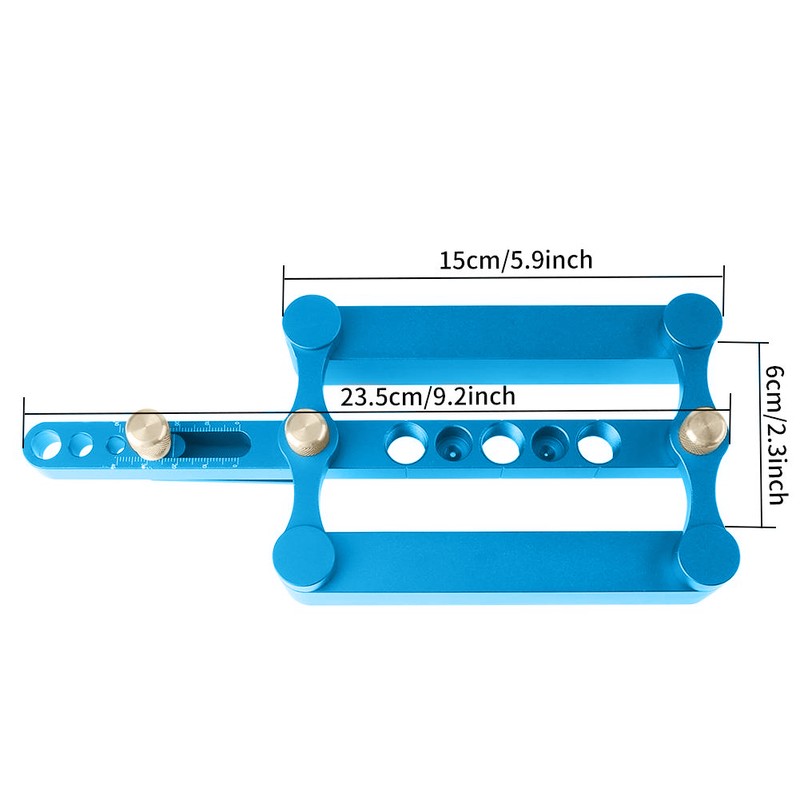 6/8/10mm Self Centering Doweling Jig Drilling Guide Kit Woodworking Positioner