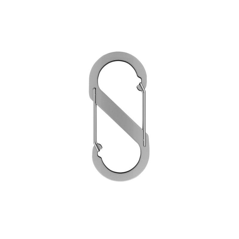 Aluminium S-Shaped Carabiner Hooks, 88mm x 40mm, Set of 3,