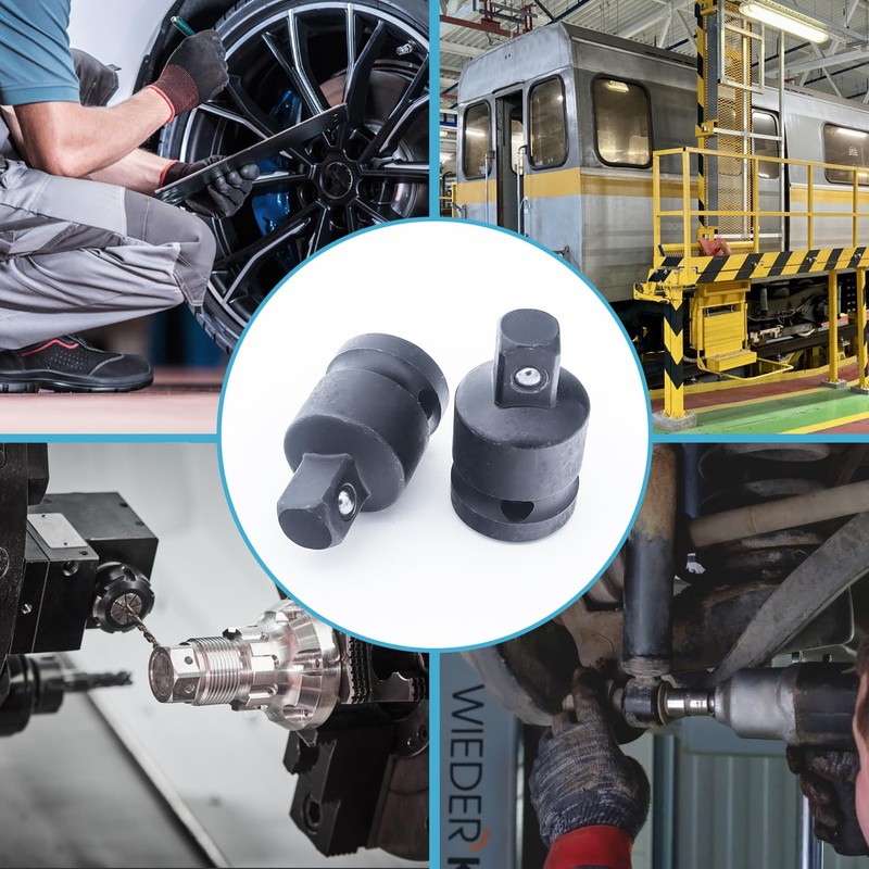 2PCS Juttzzei Impact Socket Adapter, 1/2 Inch Square Adapter Drive