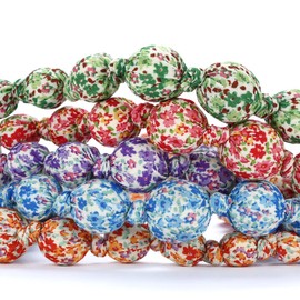 Peppercorn Kids Little Girls Floral Stretchy Headband- Pack of 2 - Red/Purple - Size (3-8 Y)