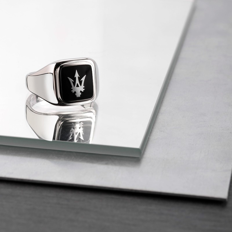 Jewels JM222AVD070 Men's Ring Steel Enamel, Steel