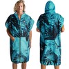 Pilotfish Surf Poncho Changing Robe Towel - Hooded, Zippered Towel