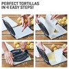 Uno Casa Cast Iron Tortilla Press 8 Inch with Tortilla