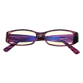 Eyekepper Computer-Brille,UV-Schutz lesen Brille mit Original österreichisch Kristalle Frau,Lila+2.25