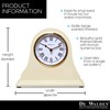 De Walden Nan's 80th Birthday Engraved Wooden Mantel Clock Beige