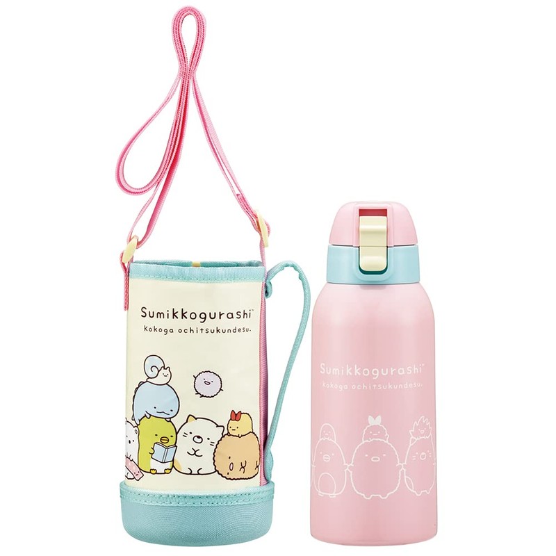 Skater KSTCH6-A Water Bottle, 20.3 fl oz (600 ml), Stainless