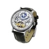 TIME100 Men's Automatic Watch Self Winding Mechanical Watch Genuine Leather