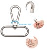Rotating Carabiner, Carabiner Hook Key Ring, 38 mm 360 Degree
