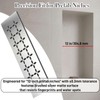 Hxszk Floral Design Brushed Stainless Steel Shower Shelf for 12"