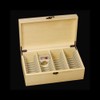 Wooden Storage Display Box Container Collections Case Fit 40PCS Graded
