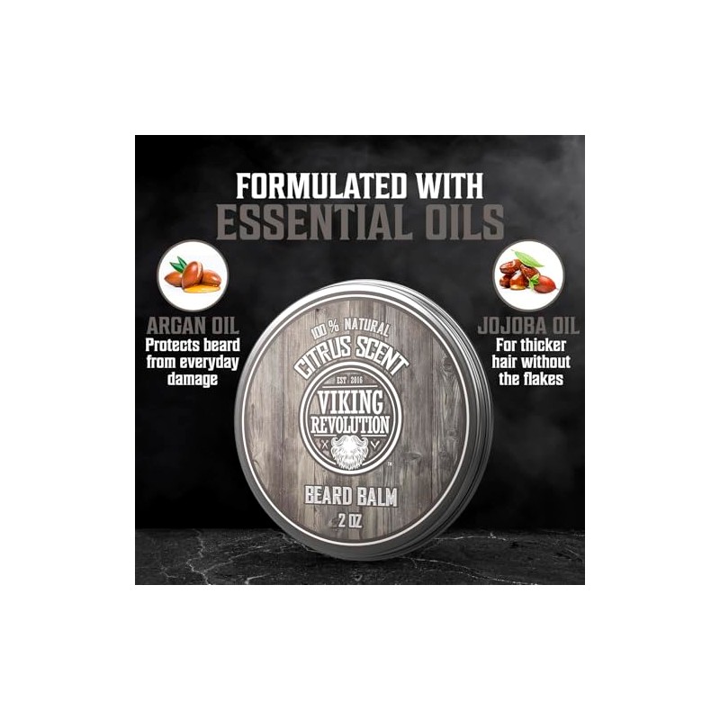 Viking Revolution Kit de cuidado de barba para hombres: el