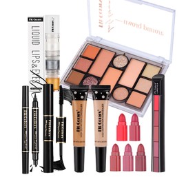 EnMart Makeup Kit for Women Full Kit, All in One Makeup Gift Set, Make-up Sets with Blush Eyeshadow Powder Palette Lipstick Mascara Liquid Eyeliner Pencil Glitter Liquid Eyeshadow Lips Set Concealer