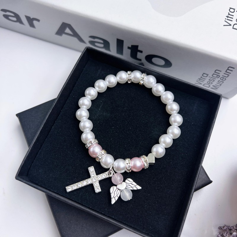 QUANMAITONG Communion Gifts for Girls, Cross Bracelet, First Communion Gift,