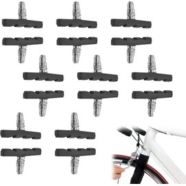 16 Stück V-Brake Bremsbeläge Fahrrad, 70mm Fahrradbremsen Beläge, Fahrrad-Bremsbeläge, Bremse Fahrradbremsen, Fahrrad Bremsbeläges mit Bolzen, Bremsklötze Fahrradbremsens für Mountainbikes, Stadträder