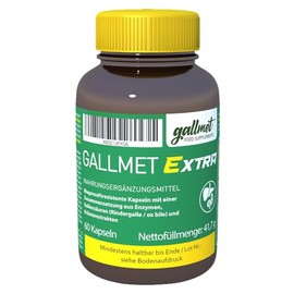 Extra 60 Kapseln, Gallensäure, Ox Bile, Kapseln, Verdauungsenzyme zur Unterstützung der Leber, mit Ochsengalle und Gallensalzen + Kräuter, ideal nach Gallenblasenentfernung