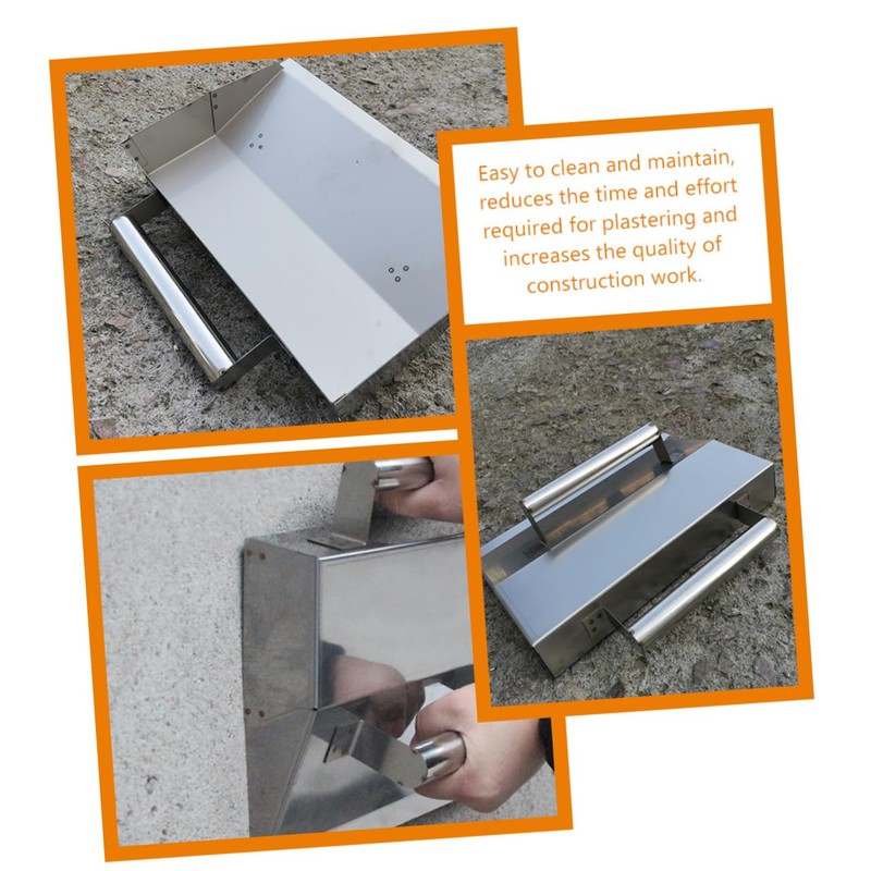 COHEALI Concrete Finishing Tool Stainless Steel Plaster Tool Ergonomic Wall