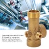 Nimomo Pipe Fitting, 5-Way Brass Pipe Fitting, G1 Thread Pipe