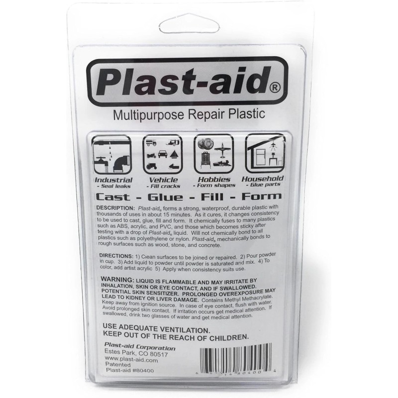 Plast-Aid 80100 Plastic Pool Part Repair Kit 1. 5oz for