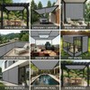 EMERIT 90% Sun Shade Cloth, 8' X 12' Pergola Shade