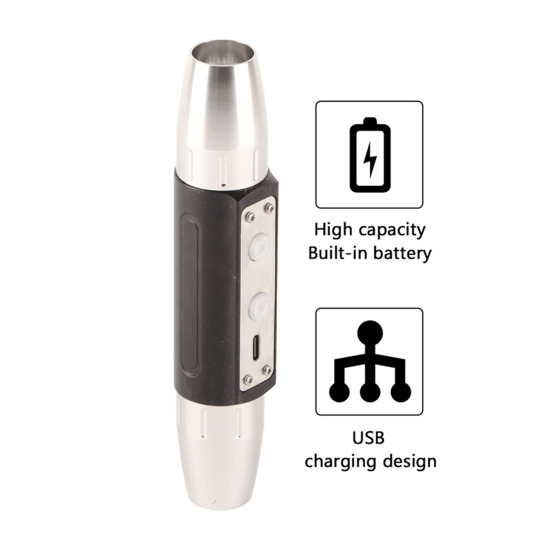 Natudeco Jewellery Flashlight, USB Jade Identification Torch, Bright Jade Rating