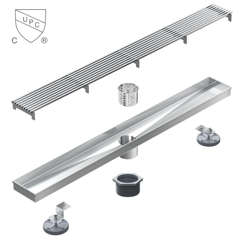Sharpeye 28 Inch Linear Shower Drain with Removable Wedge Wire