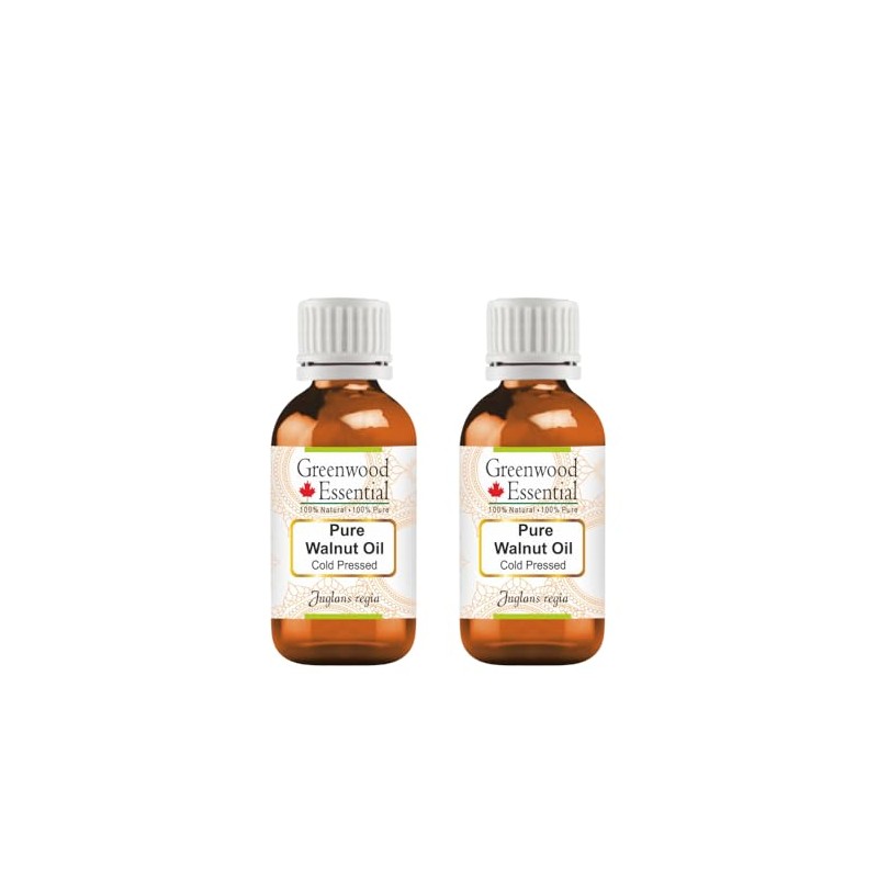 Greenwood Essential Pure Walnut Oil (Juglans regia) Cold Pressed (Pack