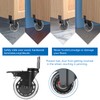 Hirate 3 inch L-Shaped Plate Casters Upgraded Version to Prevent